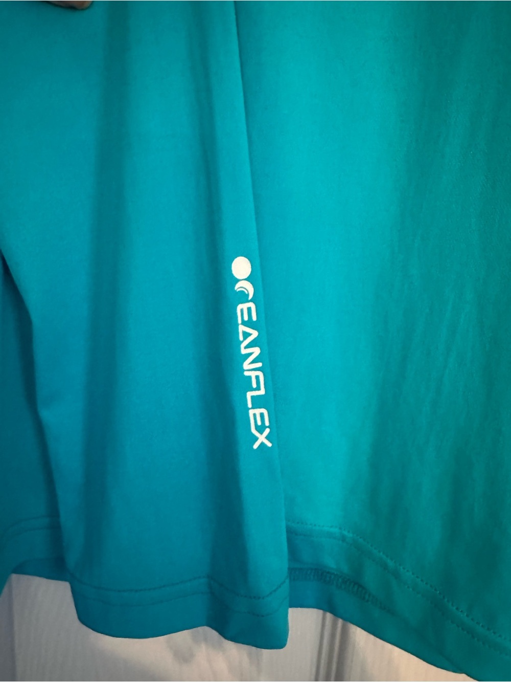 Pelagic Teal Scoop-Neck Performance top